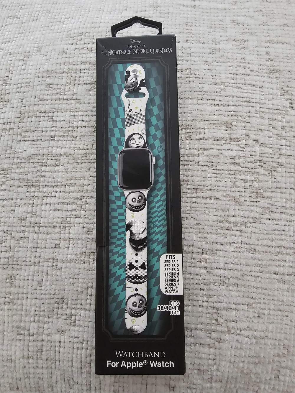 Disney The Nightmare Before Christmas White Apple Watch Band
